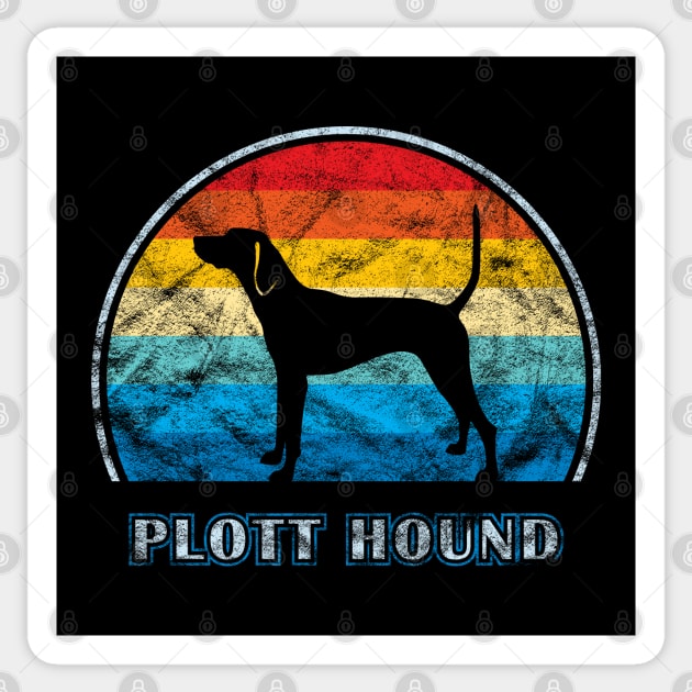 Plott Hound Vintage Design Dog Sticker by millersye